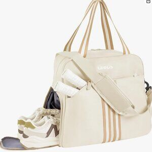 BNIP Beige Pickleball Equipment Bag with backpack or handles